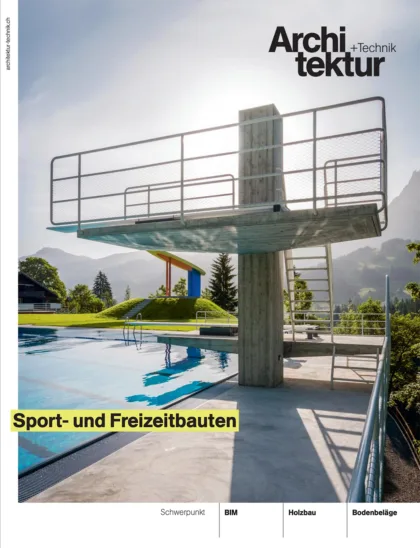 Artikel magazin architektur technik schoenburg bern titelseite