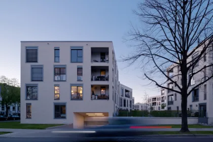 Neubau mosaik eilenriede hannover aussenansicht strassenseite