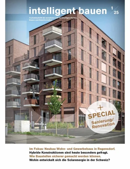 Artikel magazin intelligent bauen althardstrasse regensdorf titelseite