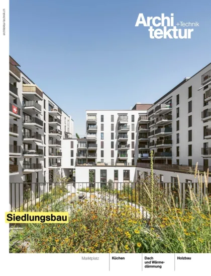 Artikel magazin architektur technik althardstrasse regensdorf titelseite